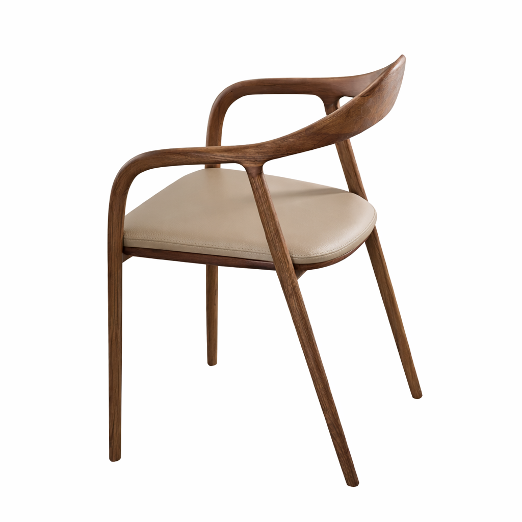 Chaise design Orvials - Inspiration mid-century en bois massif