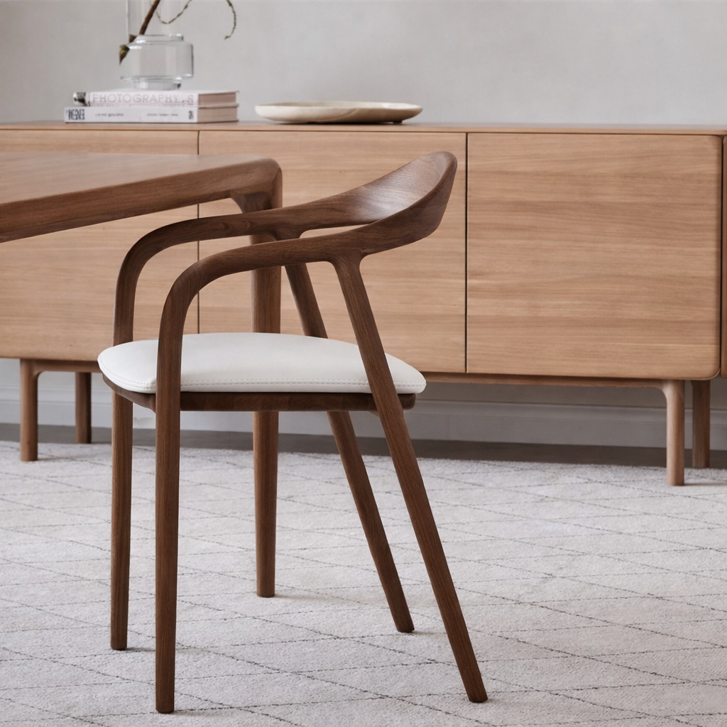 Chaise design Orvials - Inspiration mid-century en bois massif